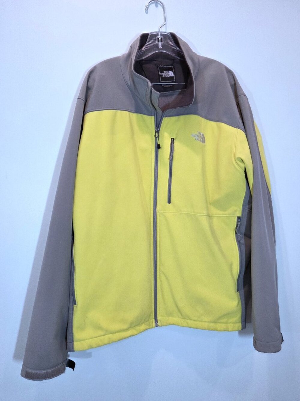 North Face Gray & Yellow Jacket Size XXL